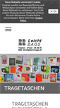 Mobile Screenshot of leicht-bags.de