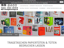 Tablet Screenshot of leicht-bags.de